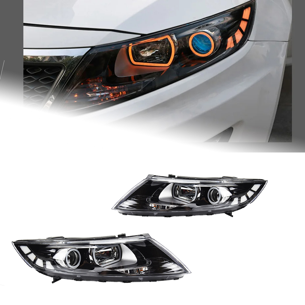 AKD Car Styling Head Lamp for Kia K5 Headlights 2011-2014 Optima LED Headlight Angel Eye LED DRL Hid Bi Xenon Auto Accessories