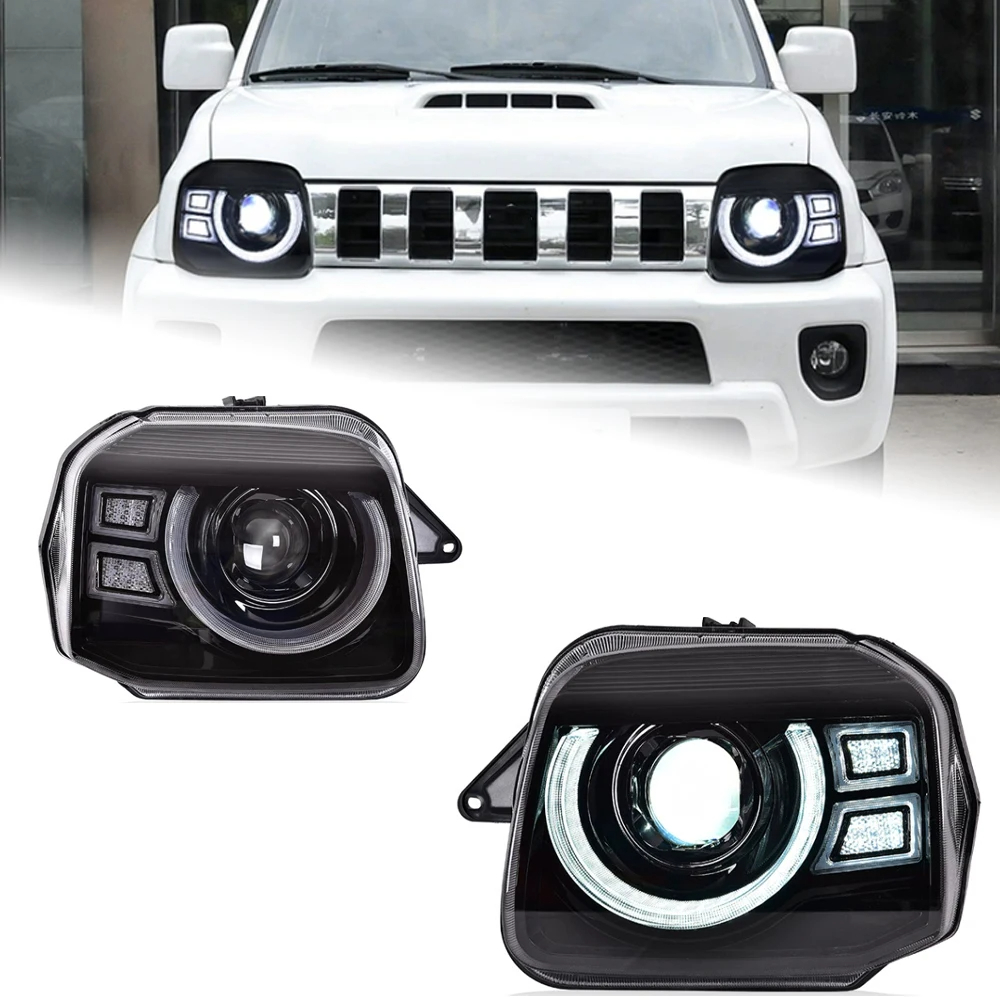 AKD Car Styling Head Lamp for Suzuki Jimny Headlights 2007-2017 Jimny LED Headlight DRL Signal Hid Bi Xenon Auto Accessories