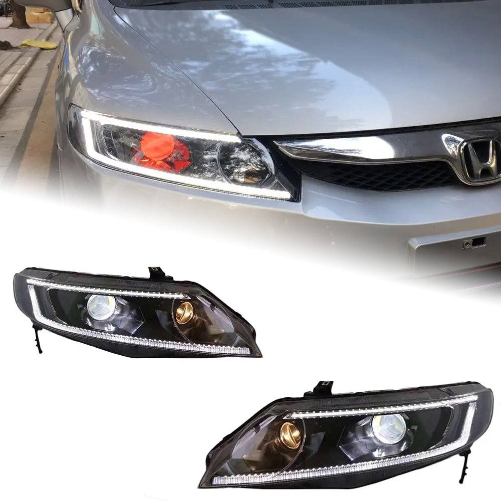 AKD Car Styling Head Lamp for Honda Civic Headlights 2006-2011 Civic FD2 LED Headlight DRL Hid Bi Xenon Auto Accessories