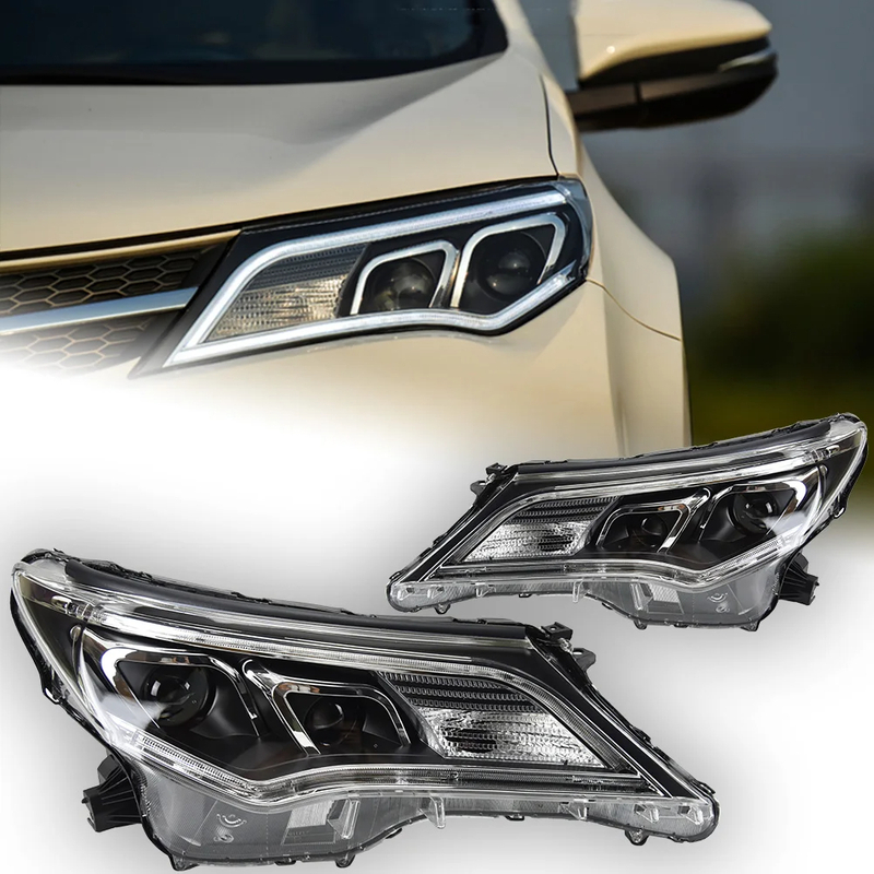 AKD Car Styling Head Lamp for Toyota RAV4 Headlights 2013-2016 RAV 4 LED Headlight DRL Hid Bi Xenon Automotive Accessories