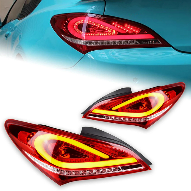 AKD Car Styling Tail Lamp for Hyundai Rohens Coupe taillight 2009-2012 LED taillight LED DRL Signal Auto Accessories