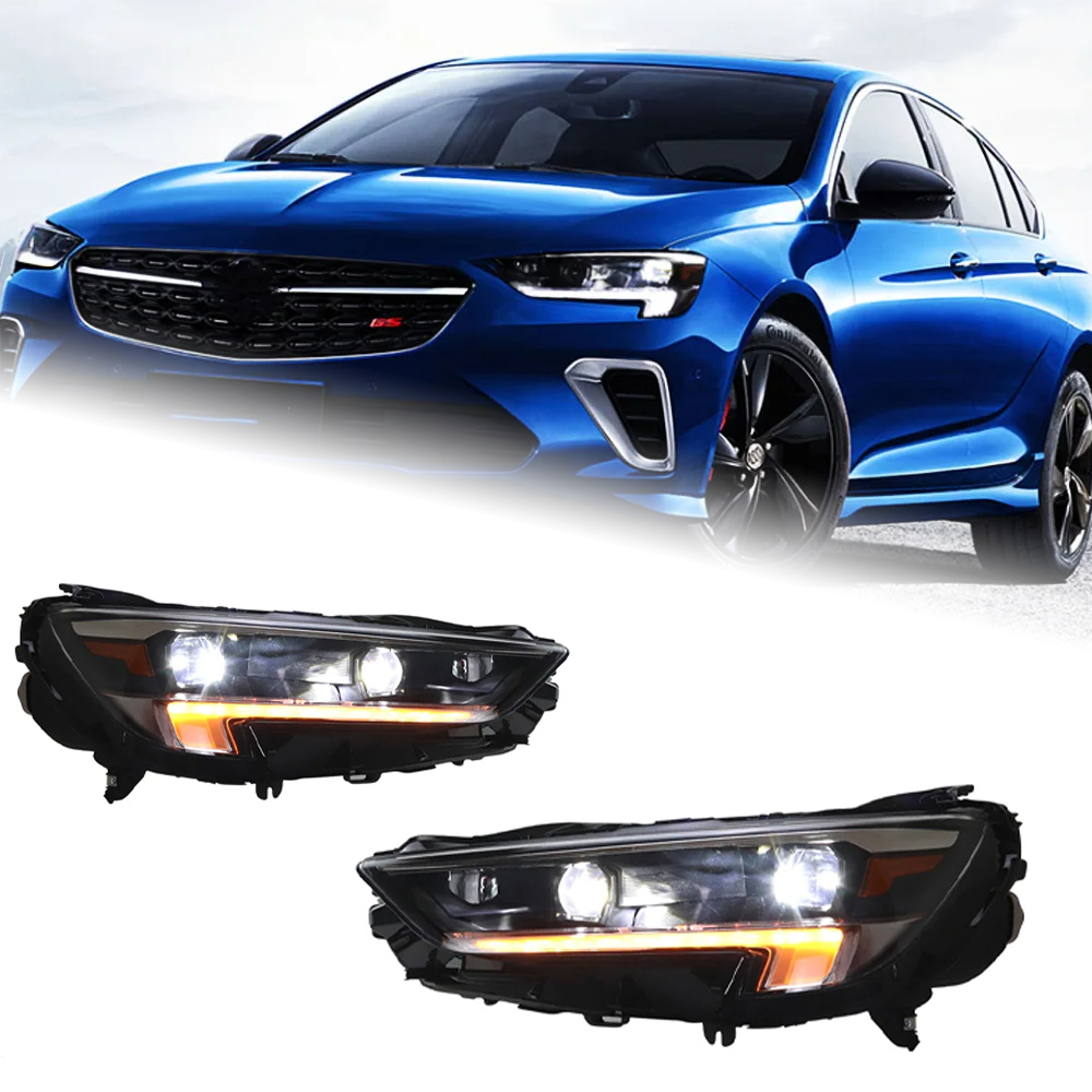 AKD Head Lamp for Opel Buick Regal LED Headlight 2020-2022 Headlights Regal DRL Turn Signal High Beam Angel Eye Projector Lens