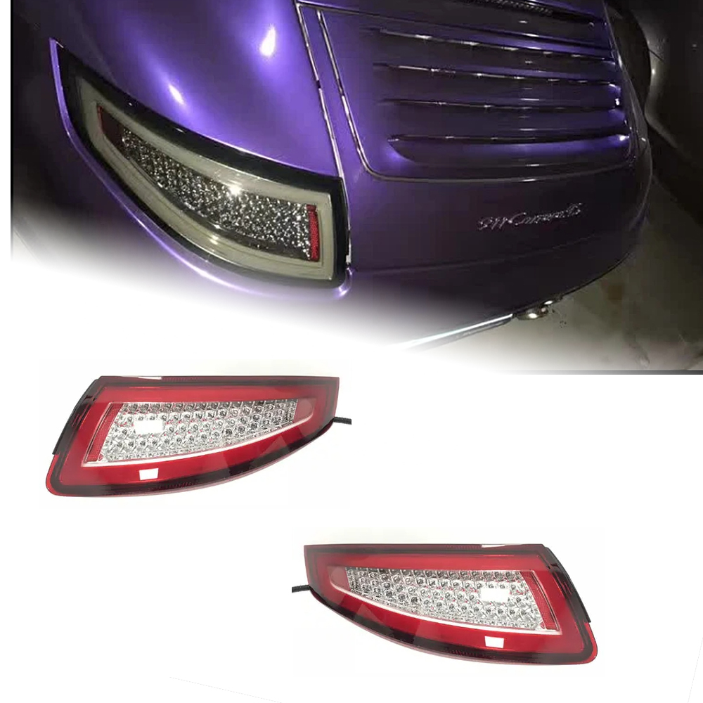 AKD Car Styling Tail Lamp for Porsche 997 Tail Lights 2005-2008 991 LED Tail Light DRL Dynamic Signal Brake Reverse auto Accessories