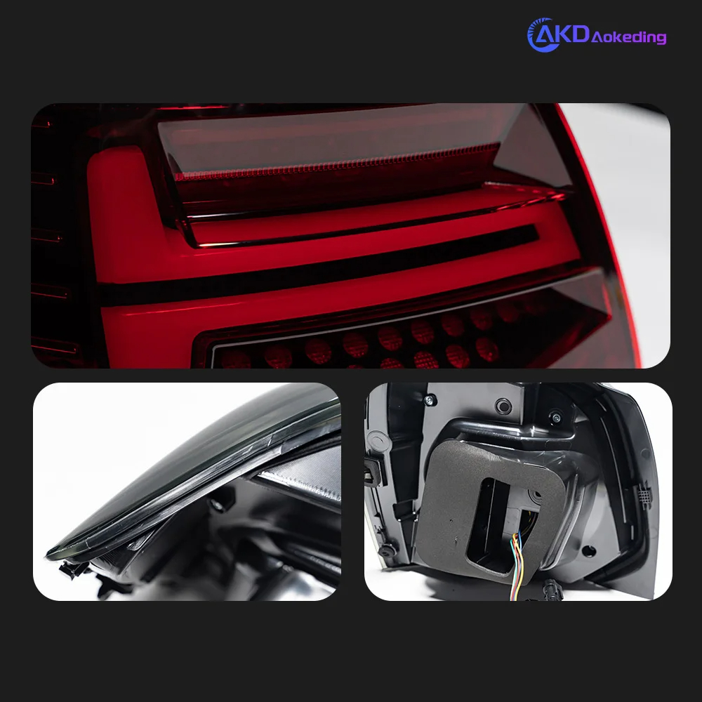 AKD Car Lights For VW Polo 2011-2018 LED Auto Taillight Assembly Upgrade Q2 Design Dynamic Rear Lamp Tools Accessories Kit Facelift