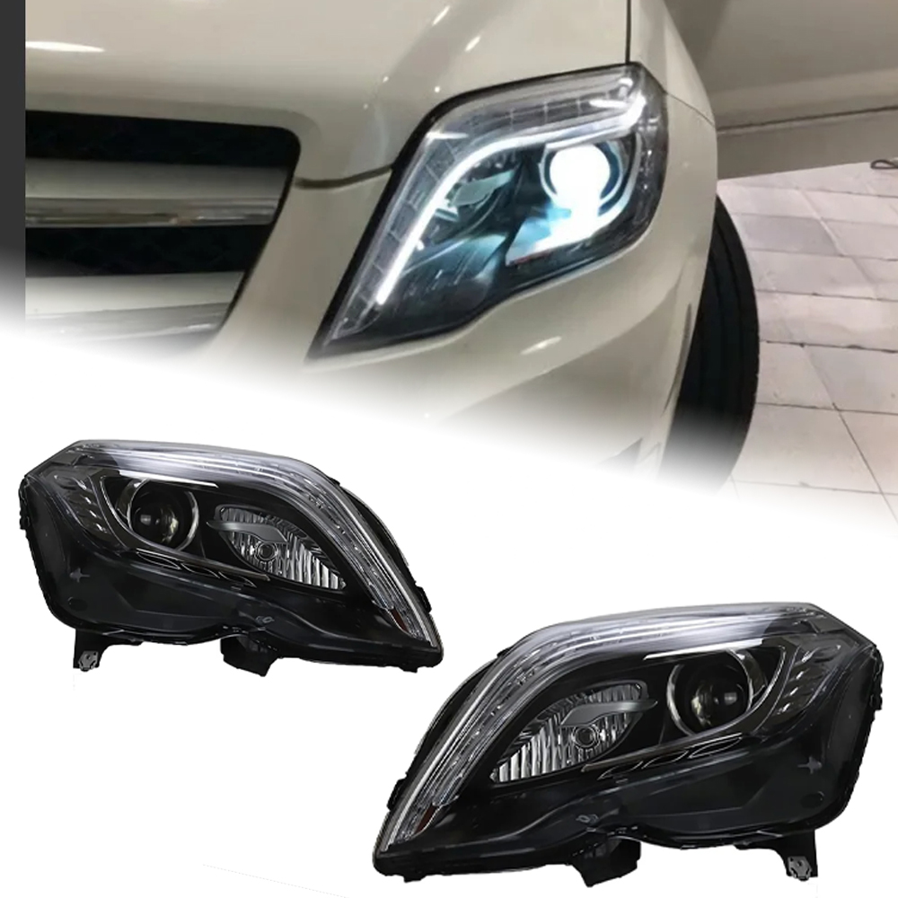 AKD Car Lights for Benz GLK 2013-2015 X204 LED Auto Headlight Assembly GLK200 GLK260 Upgrade High Configure Signal Lamp Accessories