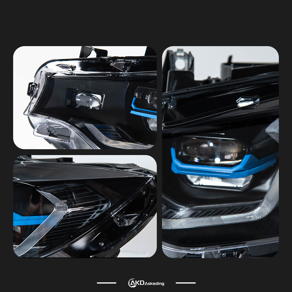 AKD Suitable for BMW F32 modified dual-color golden eye laser lens spoon headlight assembly