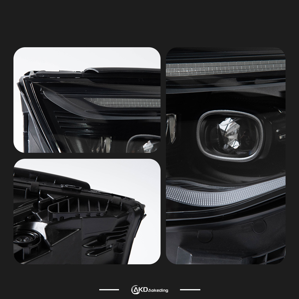 AKD Suitable for Mercedes-Benz E-Class W214 headlamp assembly low and high configuration LED double lens headlight