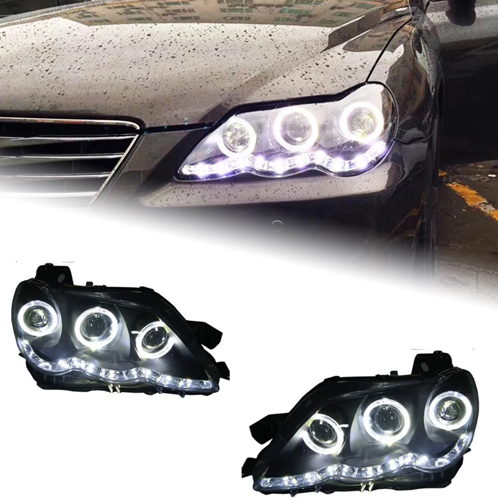 AKD Head Lamp for Toyota Mark X LED Headlight 2004-2009 Headlights Reiz DRL Turn Signal High Beam Angel Eye Projector Lens