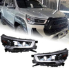 AKD Car Lights for Toyota Hilux Revo Vigo Rocco 2021-Now LED Auto Headlight Assembly Upgrade Bicofal Lens LHD RHD Signal Lamp Accessories