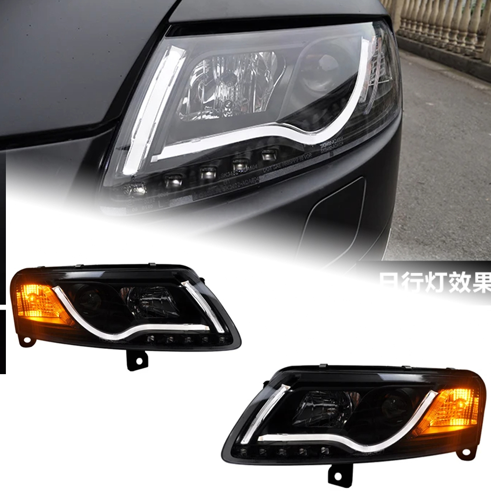 AKD Car Styling for A6 Headlights 2005-2011 A6 C5 C6 Taiwan Sonar LED Headlight LED DRL Hid Bi Xenon Head Lamp Auto Accessories