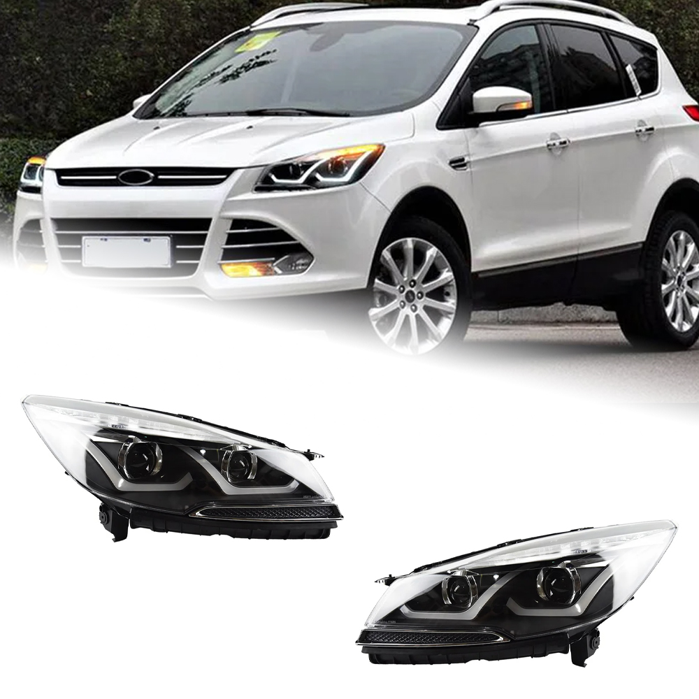 AKD Car Styling for Ford Escape Kuga Headlight 2014-2016 Kuga LED Headlight DRL Hid Head Lamp Angel Eye Bi Xenon Beam Accessories