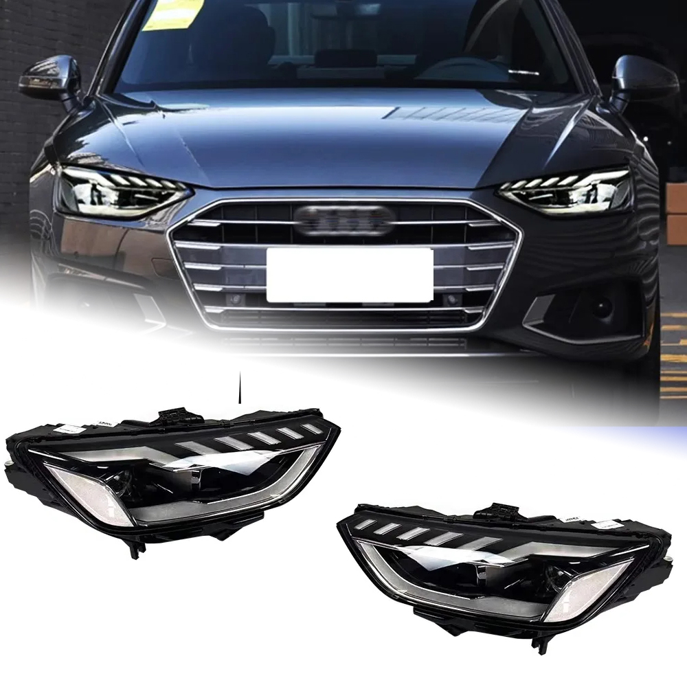 AKD Head Lamp for Audi A4 B10 LED Headlight 2020-2023 Headlights A4L S4 DRL Turn Signal High Beam Angel Eye Projector Lens