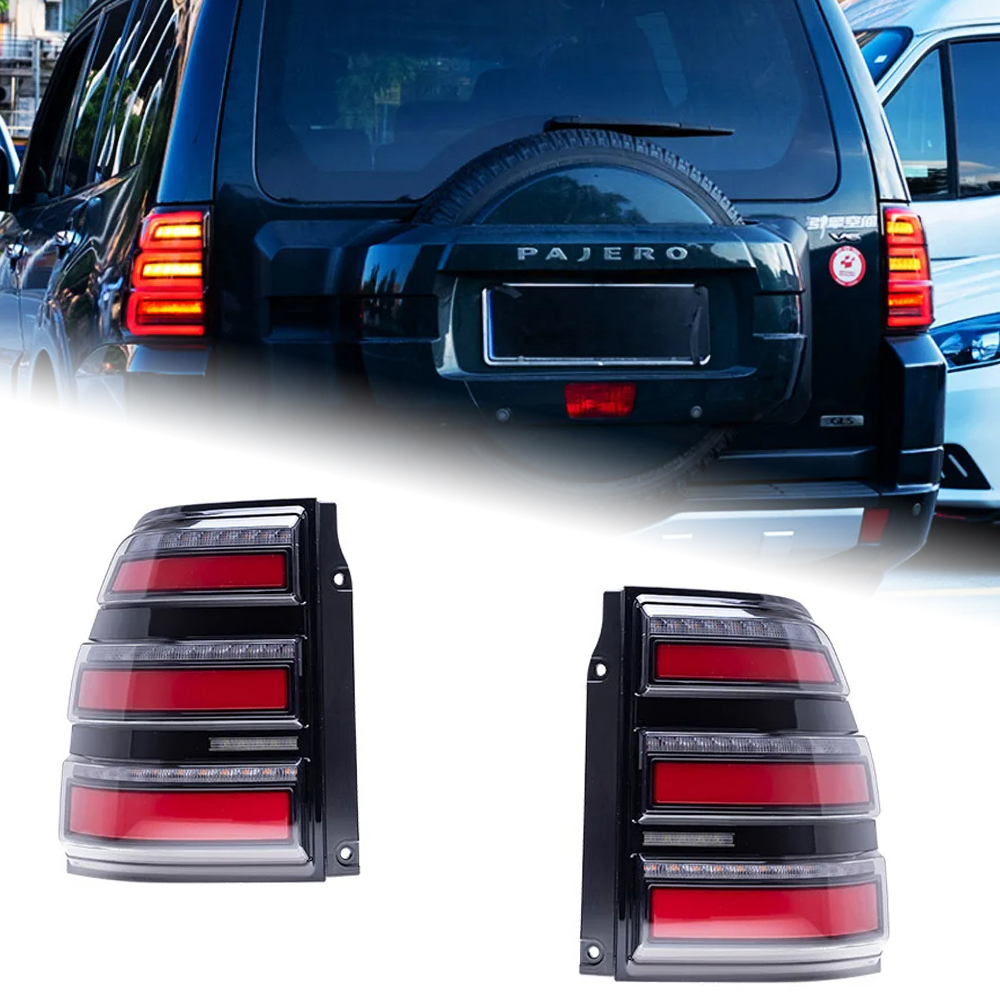 AKD Tail Lamp for Pajero V93 V97 V95 LED Tail Light 2006-2020 V93 V97 V95 Rear Fog Brake Turn Signal Automotive Accessories