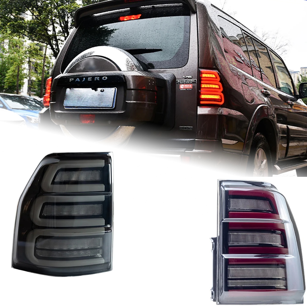 AKD Car Accessories Rear Lamp for Pajero V93 Tail Lights 2006-2020 Pajero V97 LED Tail Light V87 DRL Brake Signal Reverse