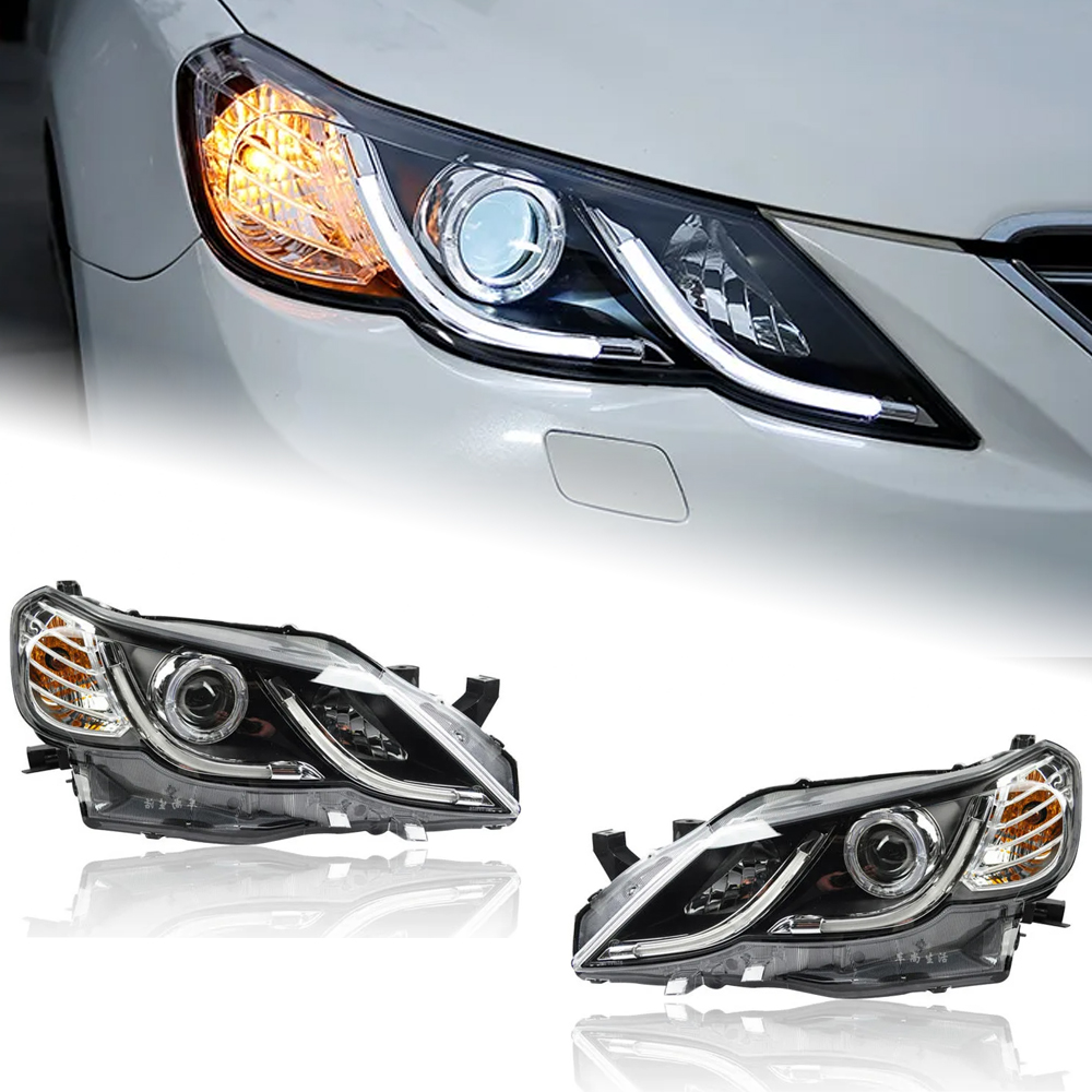 AKD Car Styling Head Lamp for Toyota Mark X Headlights 2010-2013 Reiz LED Headlight LED DRL Bi Xenon Head Lamp Auto Accessories