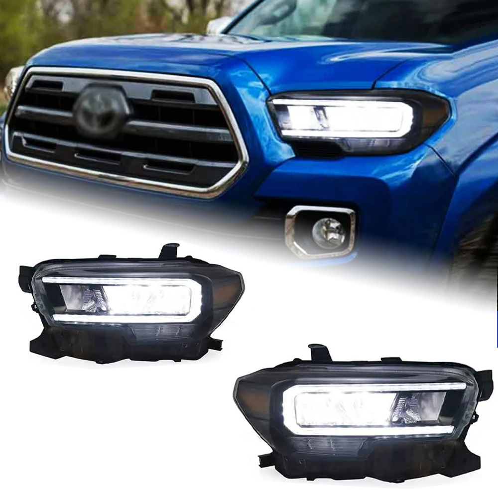 AKD Head Lamp for Toyota Tacoma LED Headlight 2015-2020 Headlights Tacoma DRL Turn Signal High Beam Angel Eye Projector Lens