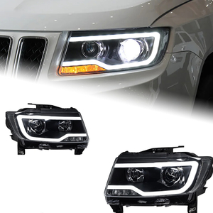 AKD Car Styling Head Lamp for Jeep Compass Headlight 2011-2016 Grand Cheroke LED Headlight DRL Hid Bi Xenon Beam Accessories