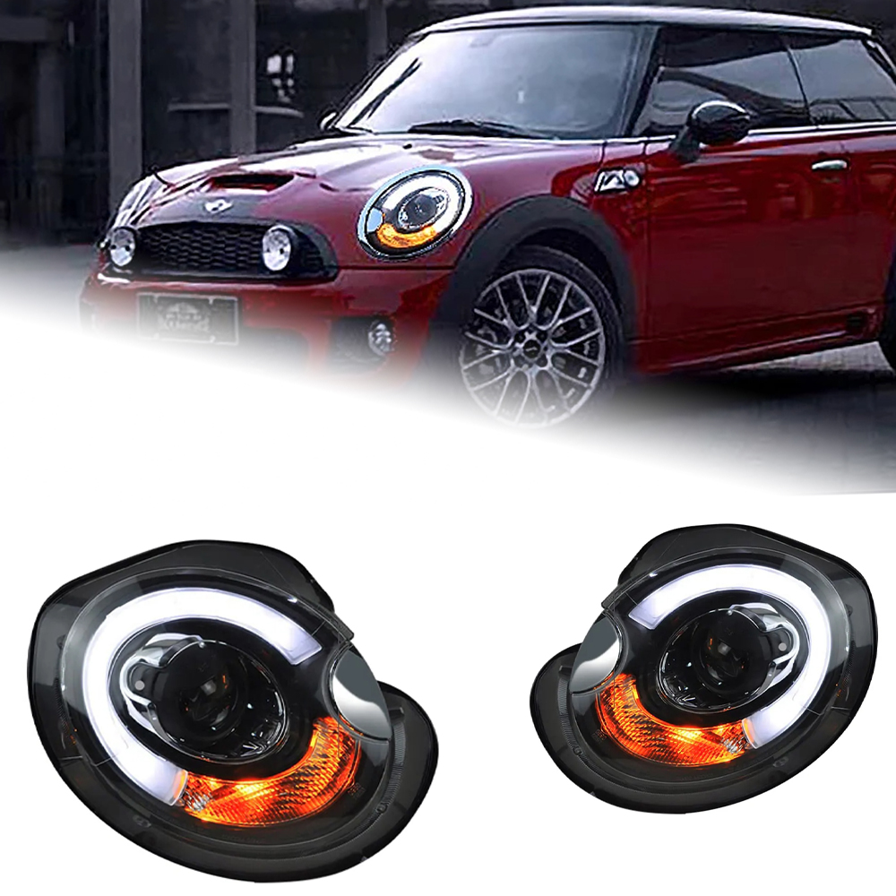 AKD Car Styling Head Lamp for MINI R55 R56 Headlights 2007-2013 Cooper LED Headlight R57 R58 DRL Bi Xenon Hid Beam Accessories