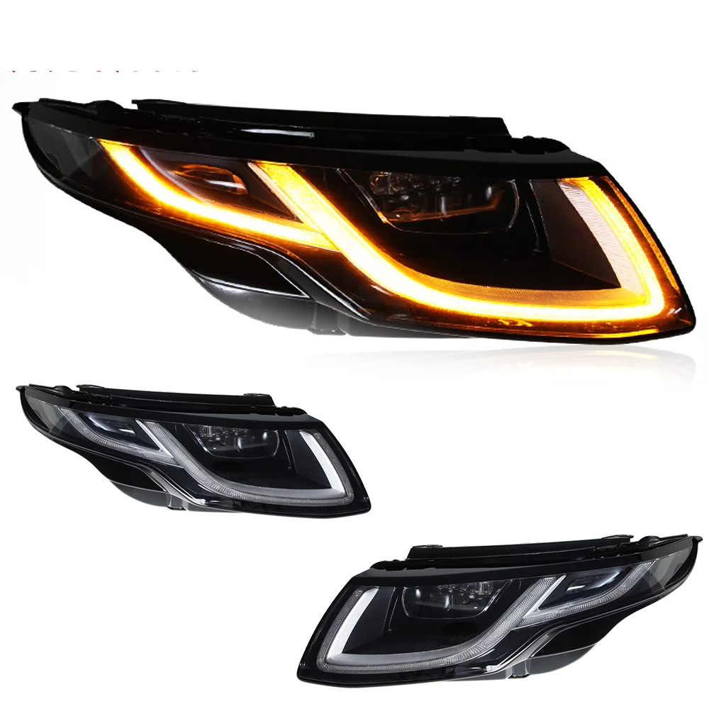 AKD Head Lamp for Range Rover Evoque LED Headlights 2013-2017 Evoque DRL Turn Signal High Beam Angel Eye Projector Lens