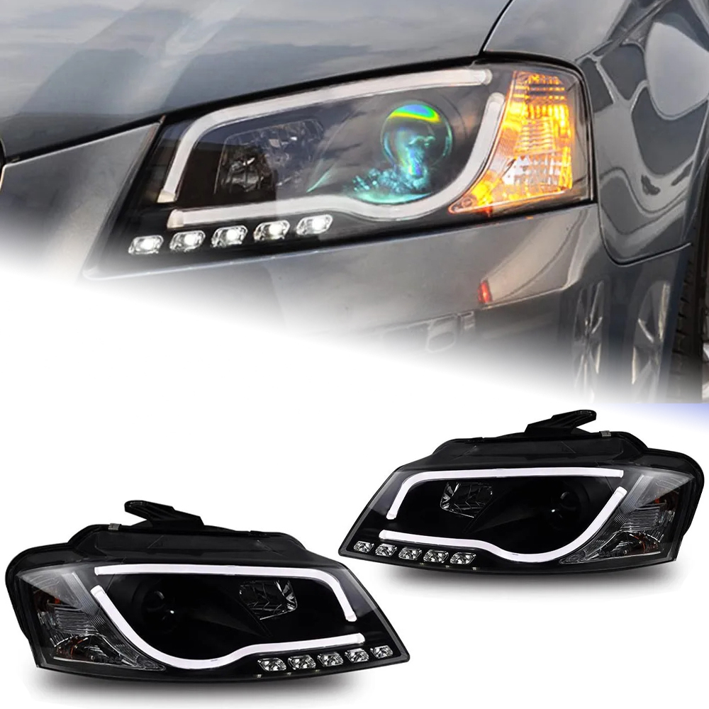 Car Styling Headlights for AUDI A3 LED Headlight 2008-2012 Head Lamp DRL Signal Projector Lens Automotive Accessories