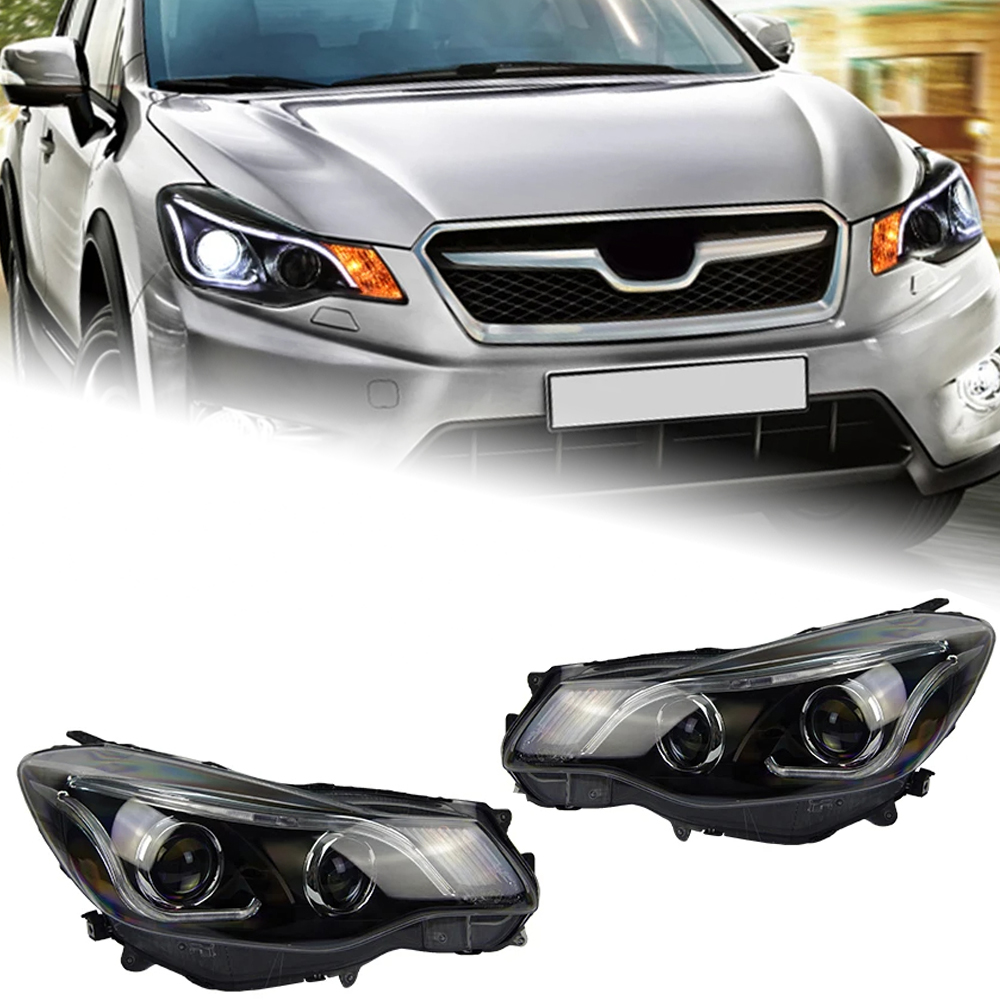 AKD Car Lights For Subaru XV 2011-2017 Impreza LED Modification Headlights DRL Dynamic Turn Signal Angel Eyes Lens Lamp Accessories Upgrade