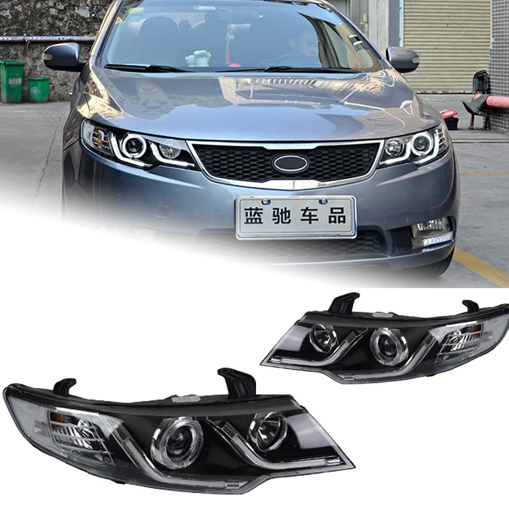 AKD Car Styling Head Lamp for Kia Forte Headlights 2009-2015 Forte Coupe LED Headlight LED DRL Hid Bi Xenon Auto Accessories