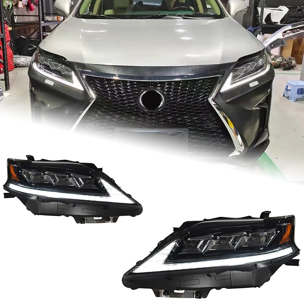 AKD Car Lights For Lexus RX270 RX350 RX450 2009-2015 LED Auto Headlight Upgrade Projector 3 Lens Matrix Dynamic Frontlight Accessories