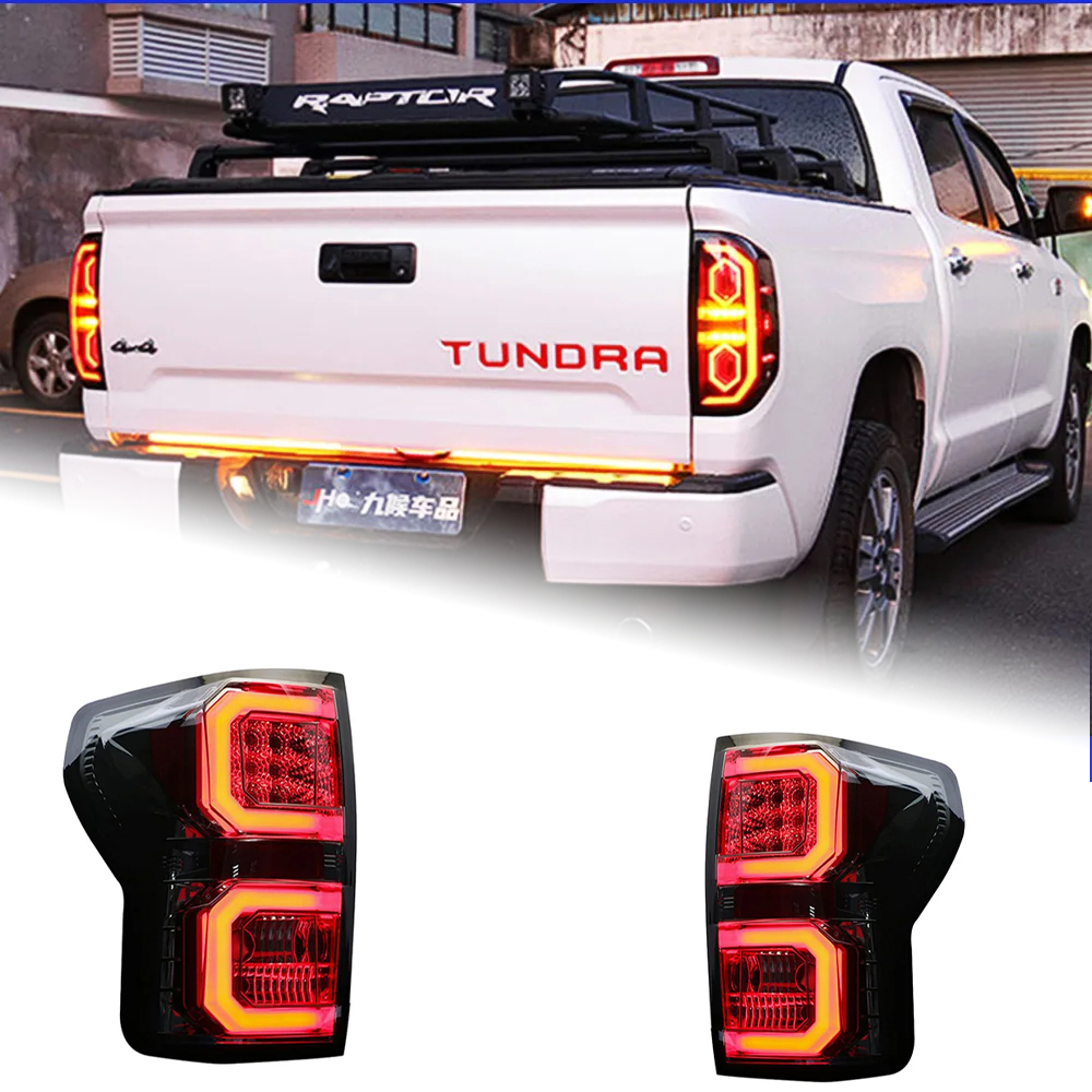 AKD Tail Lamp for Toyota Tundra LED Tail Light 2007-2013 Tundra Rear Fog Brake Turn Signal Automotive Accessories