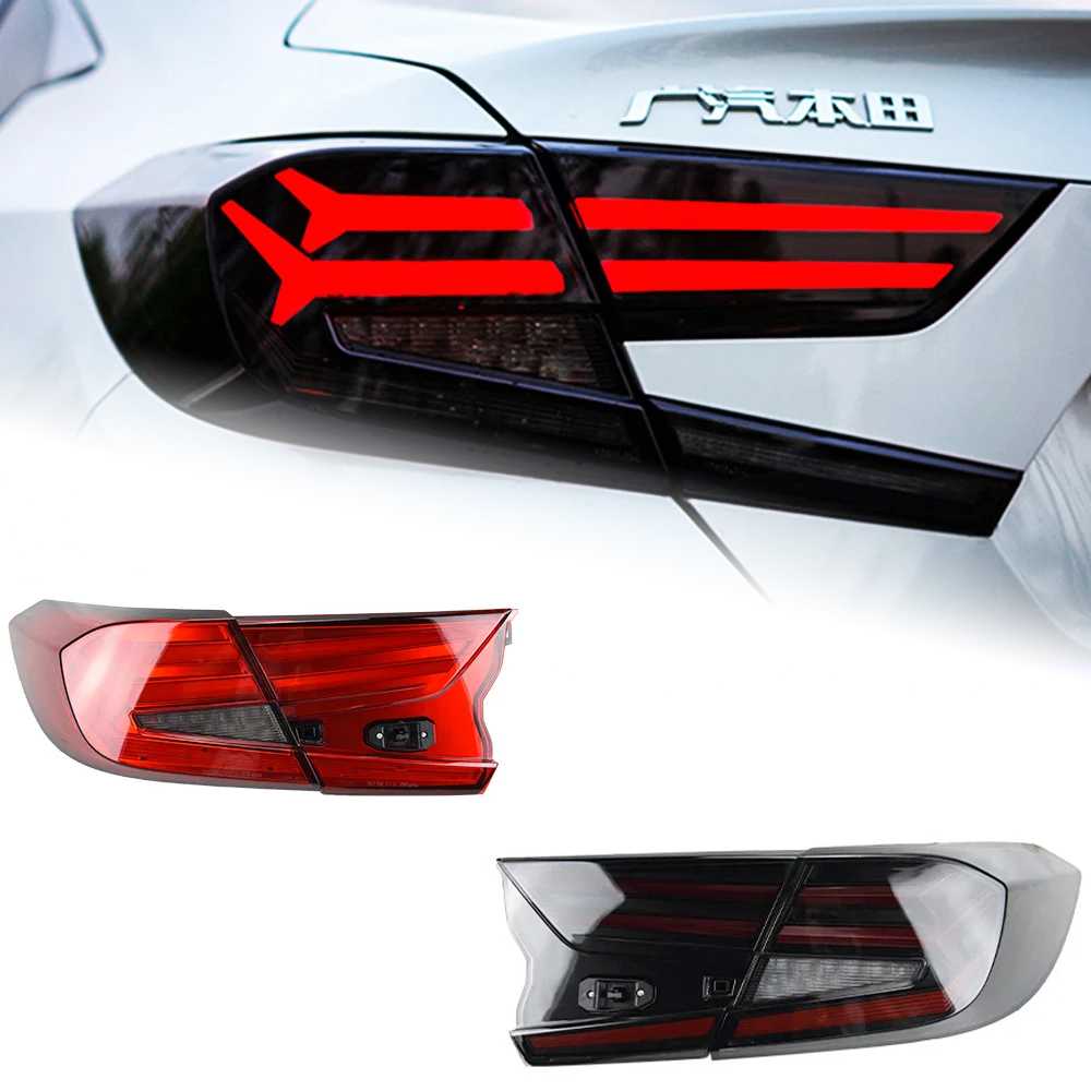 AKD Car Styling for Honda Accord Tail Light 2018-2022 New Accord LED Tail Lamp Rear Lamp DRL Signal Brake Reverse auto Accessories