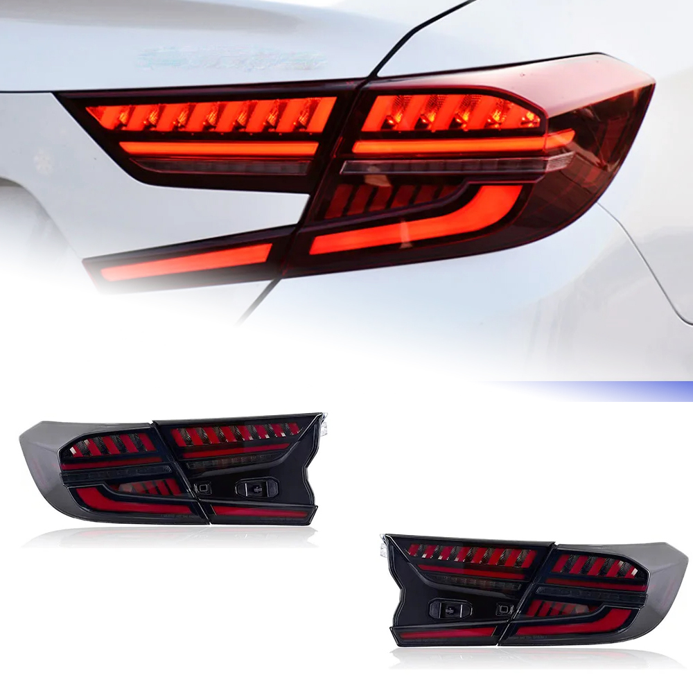 AKD Car Lights For Honda Accord X 2018-2022 10th LED Auto Taillights Assembly Upgrade Audi Design Start Animation Dynamic Lamp Accessories