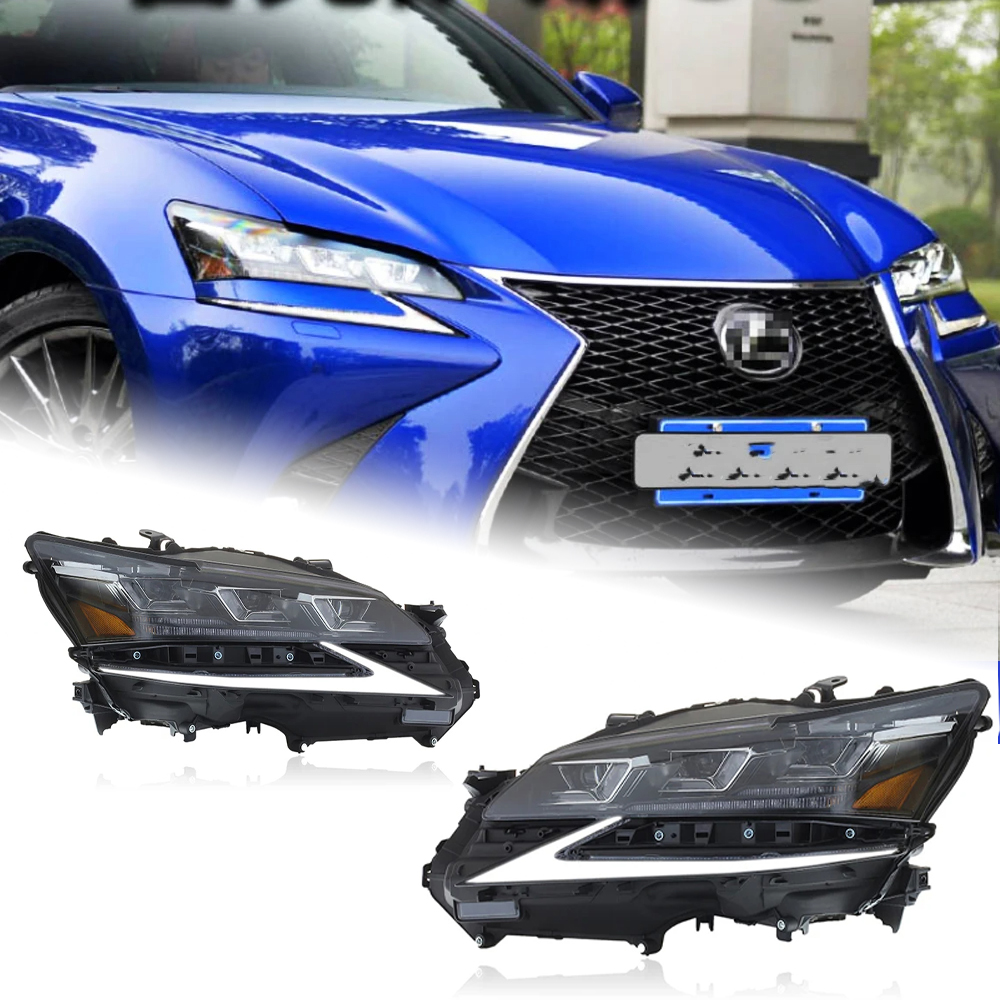 AKD Head Lamp for Lexus GS250 LED Headlight 2016-2019 Headlights GS350 DRL Turn Signal High Beam Angel Eye Projector Lens