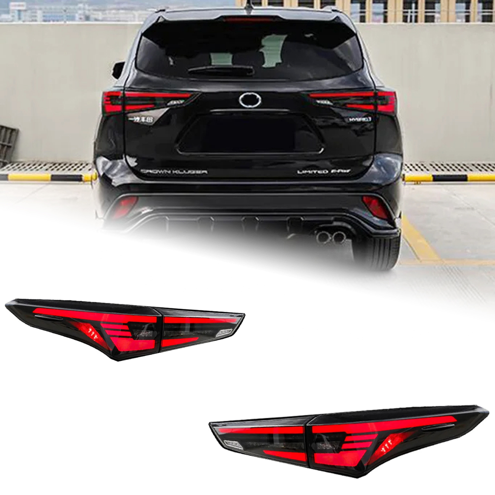 AKD Car Styling for Toyota Highlander LED Tail Light 2021-2022 New Kluger Rear Lamp DRL Dynamic Signal Brake Reverse Accessories