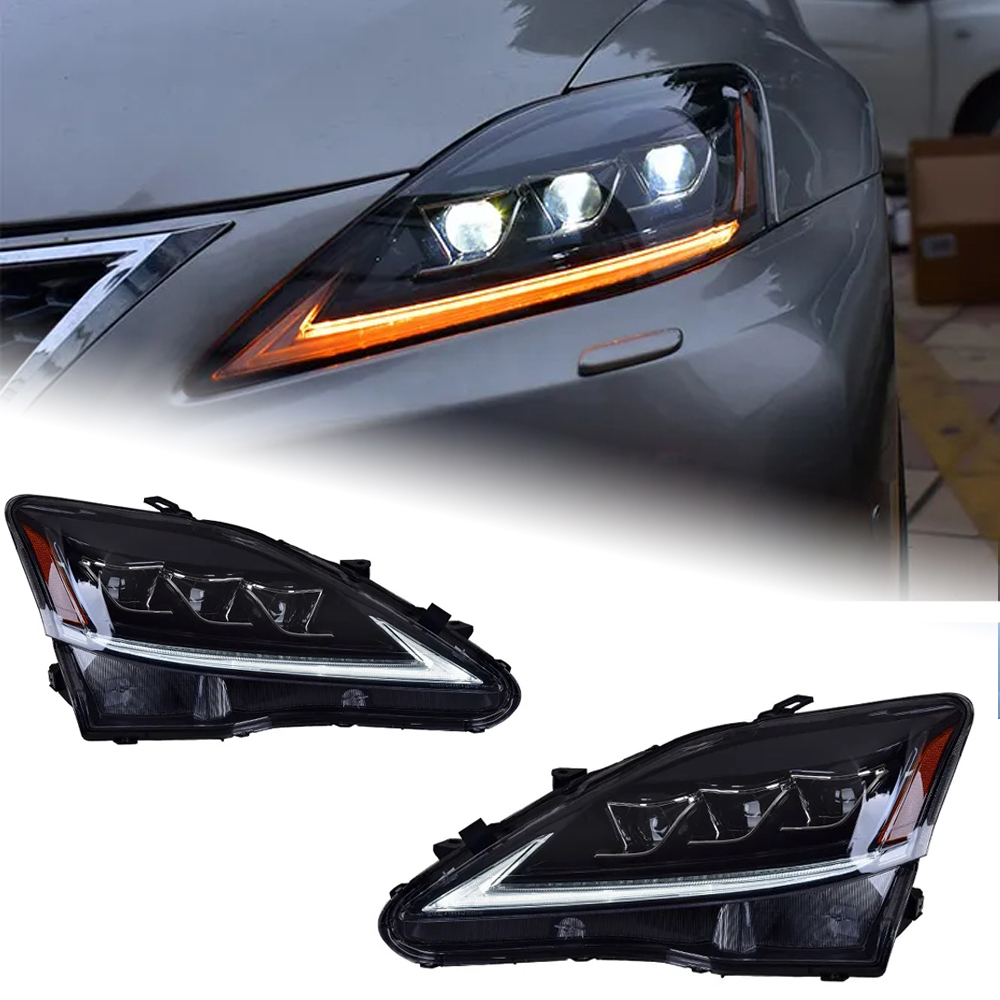 AKD Car Styling Head Lamp for Lexus IS250 Headlights 2006-2012 IS300 LED Headlight DRL Signal Lamp Hid Bi Xenon Auto Accessories