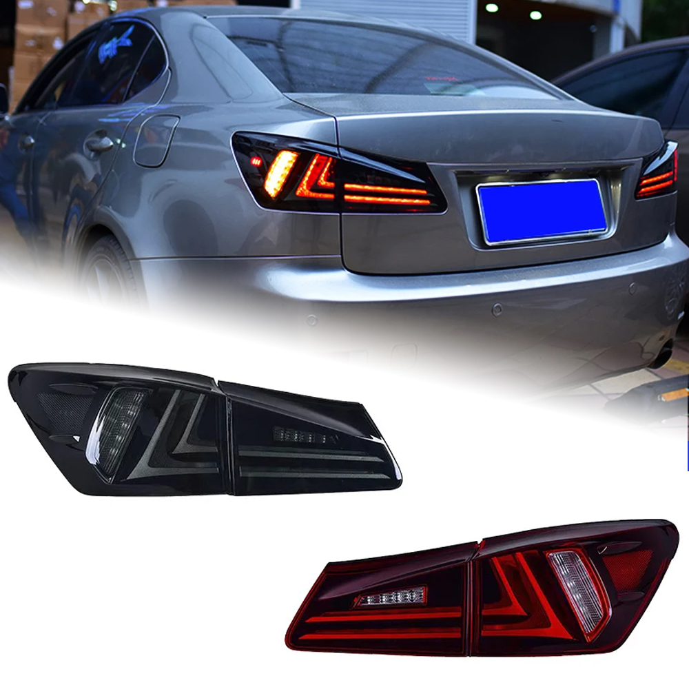 AKD Car Styling Tail Lamp for Lexus IS250 Tail Lights 2006-2012 IS300 LED Tail Light new design DRL Brake Reverse auto Accessories