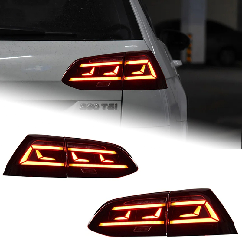 AKD Car Lights For VW Golf 7.5 Golf7.5 Variant 2018-2021 MK7.5 Alltrack LED Auto Taillights Upgrade Passat Design Tools Accessories Kit