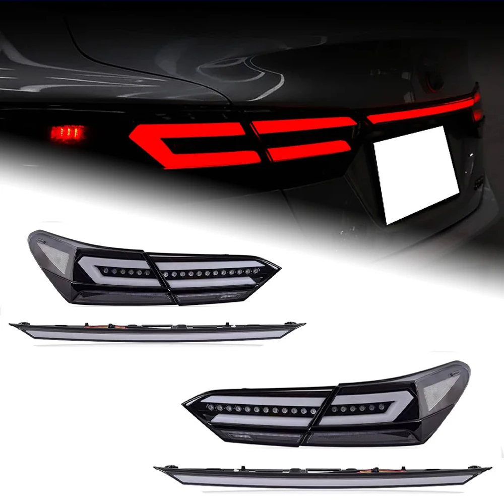 AKD Car Styling for Toyota Camry LED Tail Light 2018-2022 Camry Rear Fog Brake Turn Signal auto Accessories