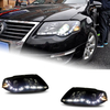 AKD Car Styling Head Lamp for VW Passat Headlights 2007-2011 Magotan B6 LED Headlight DRL Hid Bi Xenon Auto Accessories