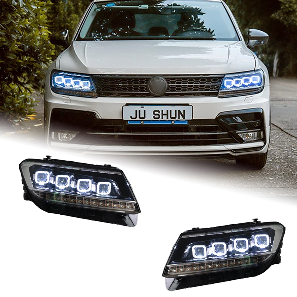 AKD Car Styling Head Lamp for VW Tiguan Headlights 2017-2019 New Tiguan LED Headlight DRL All LED light Source Accessories