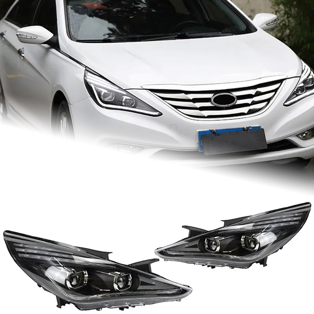 AKD Car Styling Head Lamp for Hyundai Sonata Headlights 2011-2014 Sonata Dynamic Signal LED Headlight DRL Bi Xenon Auto Accessories