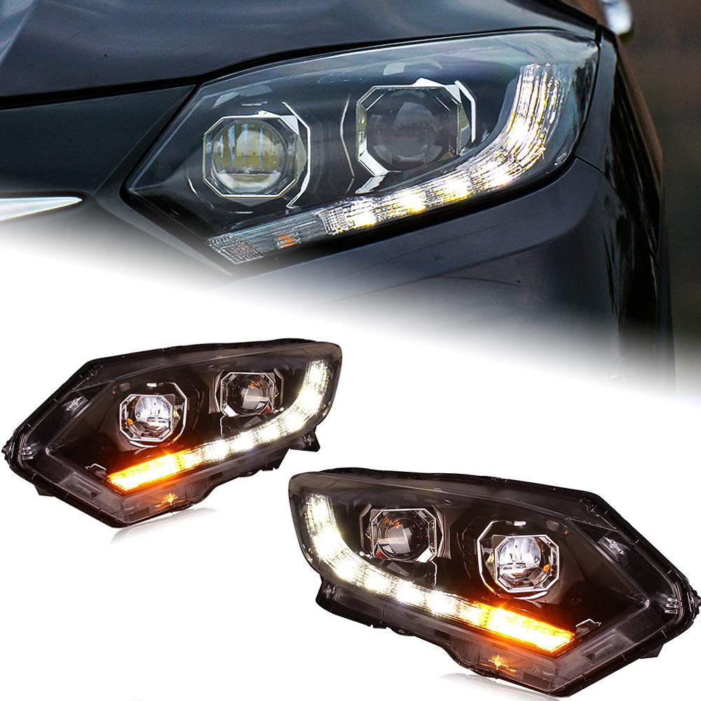 AKD Head Lamp for Honda HR-V LED Headlight 2015-2019 Headlights HRV Vezel DRL Turn Signal High Beam Angel Eye Projector Lens