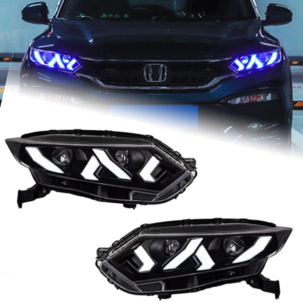 AKD Car Styling for Honda HR-V LED Headlight 2015-2021 Headlights HRV Vezel DRL Turn Signal High Beam Angel Auto Accessories