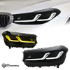 AKD Headlight Assembly Upgrade for 2017-2021 BMW 6 Series GT Models: LED Laser Sequential Turn Signals, Daytime Running Lights, And Bi-xenon Projector Lenses.