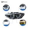 AKD Headlight Assembly Upgrade for 2012-2015 BMW 3 Series F30 Models: LED Laser Sequential Turn Signals, Daytime Running Lights, And Bi-xenon Projector Lenses.