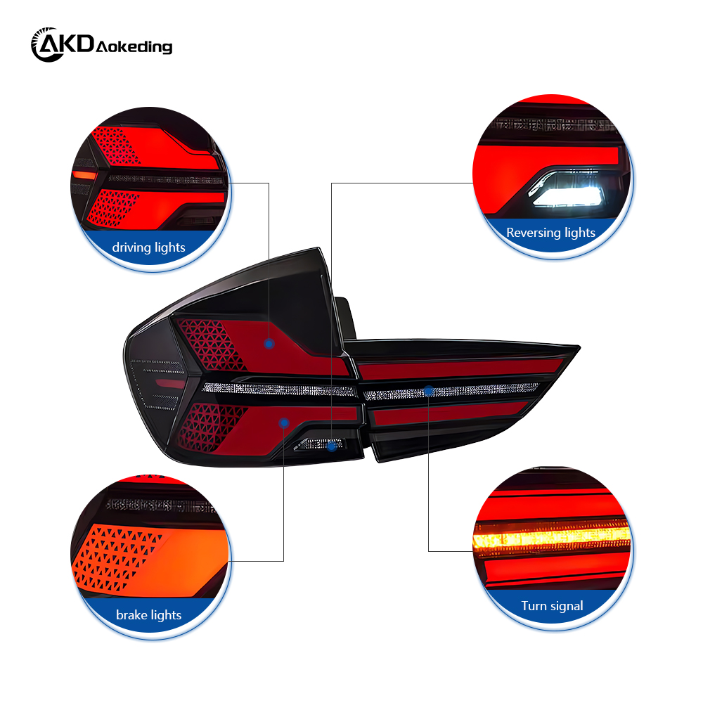 AKD Taillight Assembly for BMW X1 E84 Models, 2011-2014, Featuring New LED Dynamic Sequential Turn Signals.
