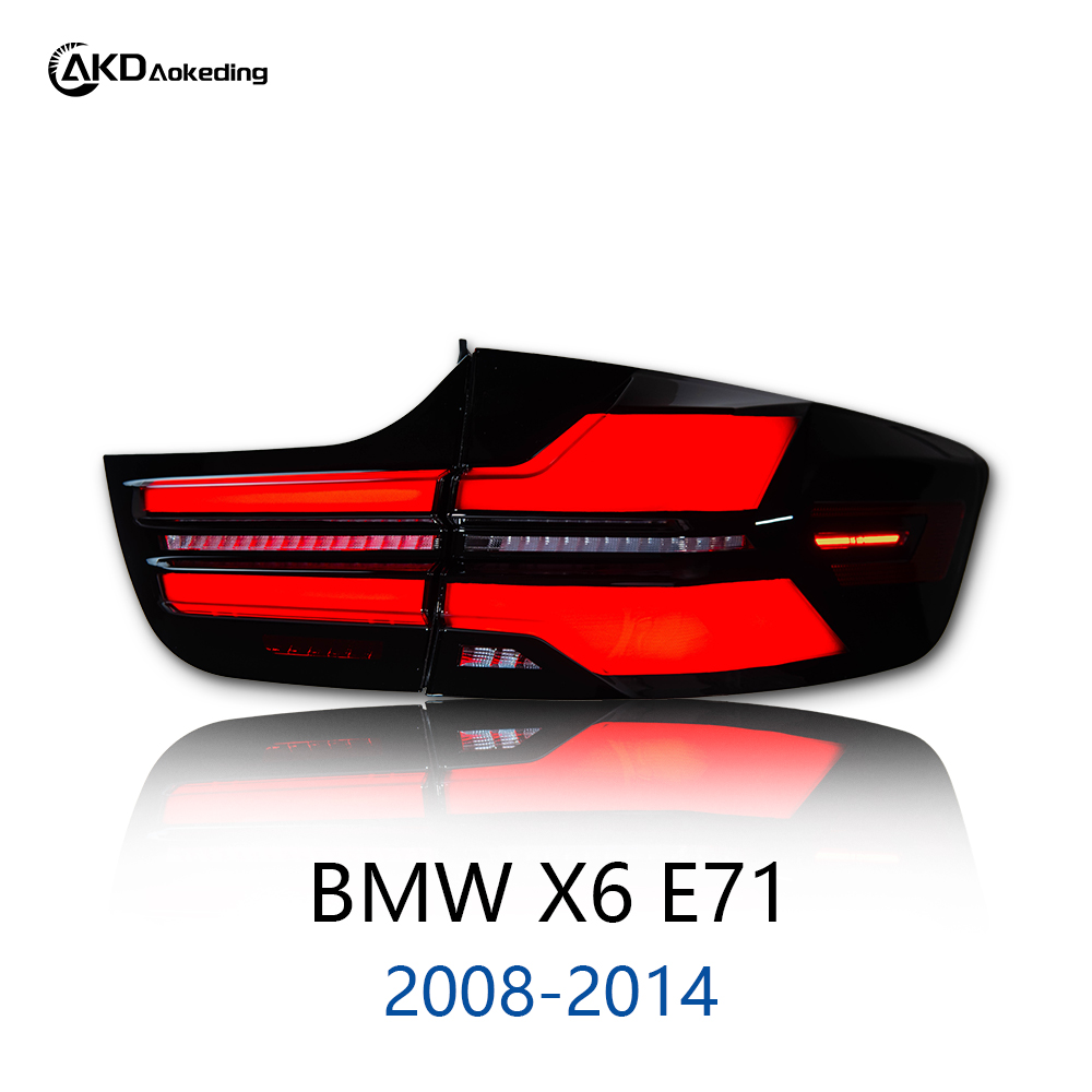 AKD Taillight Assembly for 2008-2014 BMW X6 E71, Upgraded with LED Taillights, Daytime Running Lights, And Sequential Turn Signals.
