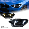 AKD Headlight Assembly Upgrade for 2012-2014 BMW 1 Series F20 Models: LED Laser Sequential Turn Signals, Daytime Running Lights, And Bi-xenon Projector Lenses.