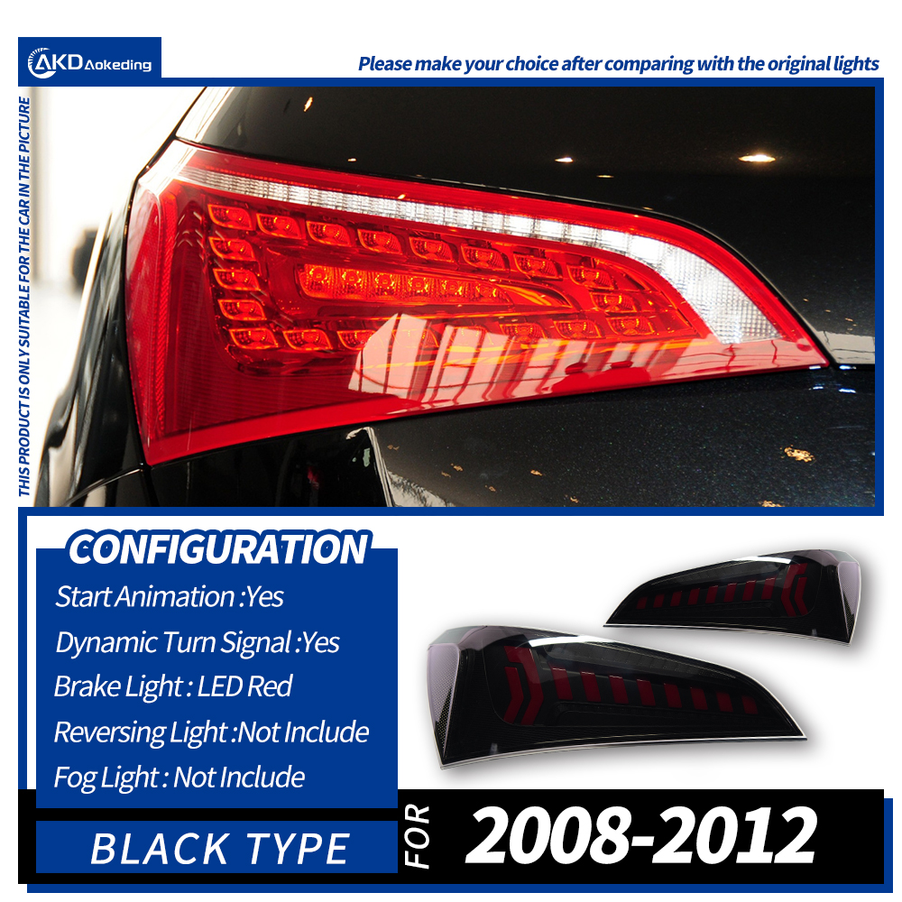 AKD Car Styling Tail Lamp for Audi Q5 Tail Lights 2014-2018 AKD Car Styling Tail Lamp for Audi Q5 Tail Lights 2014-2018
