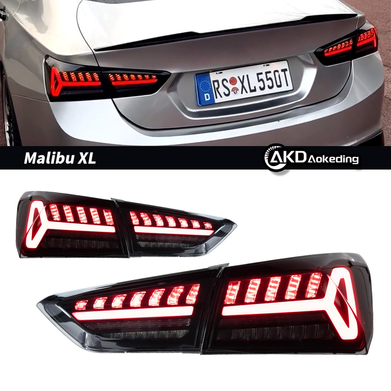 AKD Tail Lamp for Chevrolet Malibu XL LED Tail Light 2016-2022 Malibu XL Rear Fog Brake Turn Signal Automotive Accessories