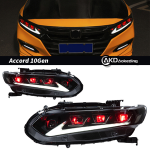 AKD Car Lights for Honda Accord X G10 2018-2022 LED Auto Headlights Assembly Upgrade Dynamic Evil Eyes Design Signal Lamp Tool Accessories