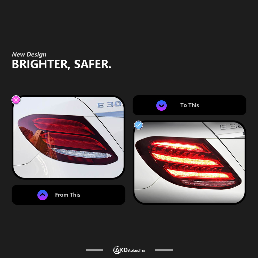 AKD Car Styling Tail Lamp for BENZ W213 LED Tail Light 2016-2019 E200 E300 E260 E350 DRL Turn Signal Stop Brake Auto Accessories